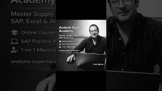 Analysis Expert Academy #sap #excel #businessmanagement #purchasing