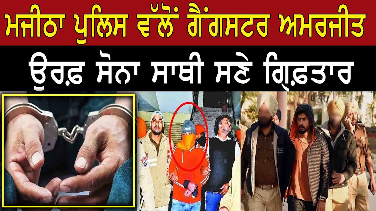 Majitha police arrest gangster Amarjit alias Sona || Punjab Gangster || Shan punjabi