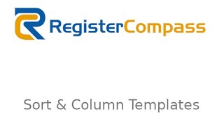 RegisterCompass Tutorial #4 - Sort & Column Template