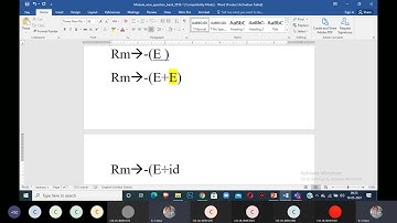 Construction of derivation(LMD/RMD) and parse tree for ambiguous grammar