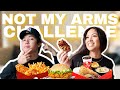 NOT MY ARMS CHALLENGE MUKBANG (with my boyfriend)