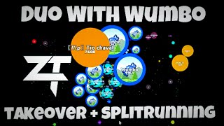 Agar.io - ƵŦ Madden Duo Takeover & Splitrunning w/ Wumbo
