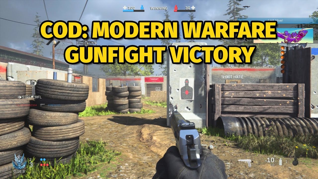 Call Of Duty Modern Warfare Gunfight Alpha Gameplay Victory On Speedball Youtube