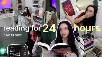 how much can I read in 24 HOURS??? READATHON spoiler free reading vlog