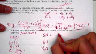 percent composition problems obj 8