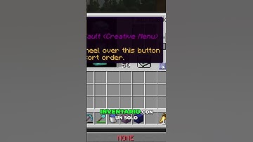 Minecraft: ¡Organiza tu inventario en un clic! (Inventory Profiles Next) #shorts