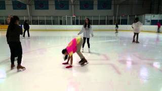 Shari. Shoshanna, Jadelyn and Kyle Zemel Ice Skating on Sept 19, 2015