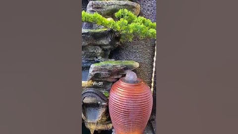 Mẫu tiểu cảnh thác nước hòn non bộ đặt ở ban công đẹp, sang trọng cho căn nhà - hotline 0923337789