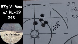 .243 (87g V Max with Reloader 19)