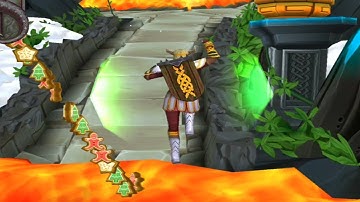 Temple Run 2 Volcano Island - WITH FREYA COLDHEART GAMEPLAY - LAPOD GAMER