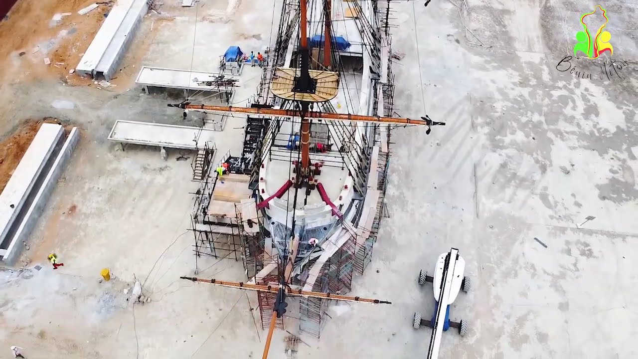 Vue aérienne Bateau du Départ | Navire négrier à Ouidah (2025)