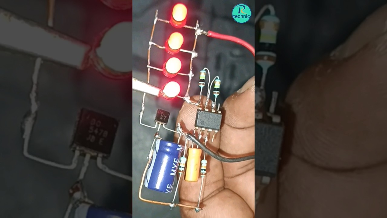 Heart Beating LED circuit | Breathing LED | Electronics projects 