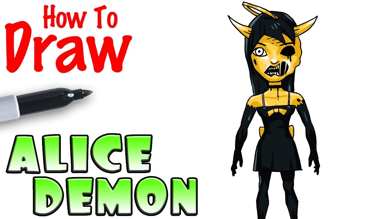 How To Draw Alice Angel Demon Bendy Youtube - alice angel face roblox