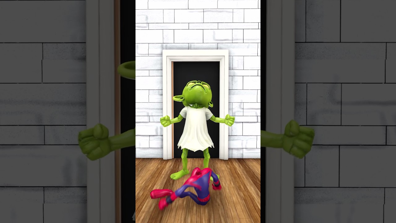 Spider-Man Knocks On The Door Tung Tung Tung Sahur Zombie Looking For Parents 