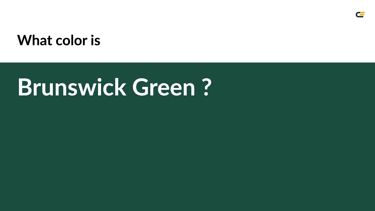 Brunswick Green color 