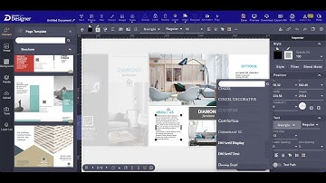 Drawtify Online Brochure Maker with Editable Brochure Templates - Page Layout Functions