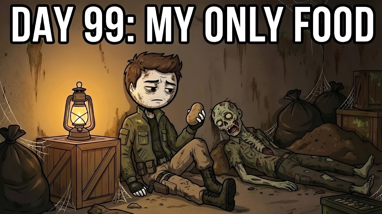 How an AVERAGE PERSON Survives 100 DAYS of the Zombie Apocalypse