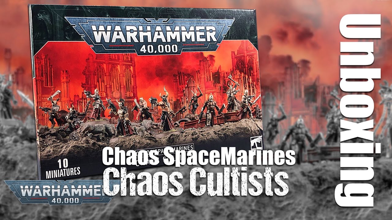 Unboxing Chaos Space Marines: Chaos Cultists - YouTube