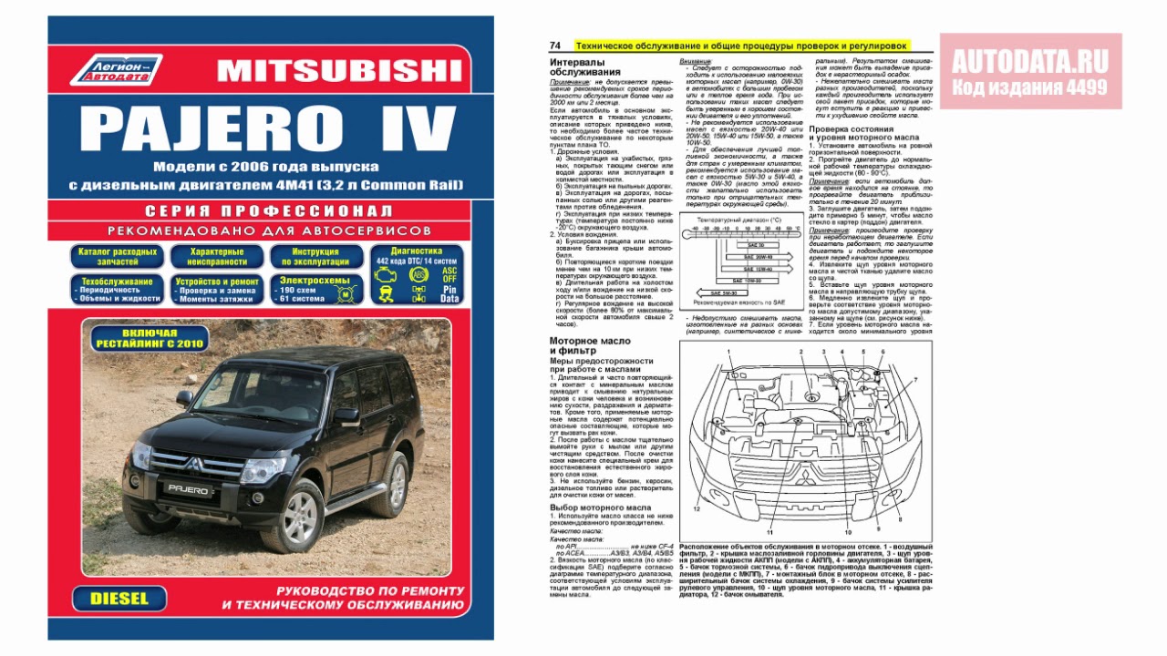 мануал паджеро 3