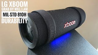 LG xboom Grab by will.i.am MIL-STD 810H Durability - Unboxing and Testing 