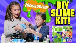 NICKELODEON DIY SLIME KIT!!! Glow In the Dark Googly Eye Foam Glitter Slime!