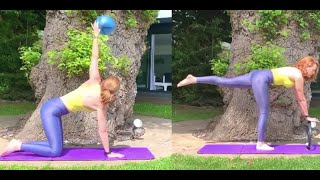 Matwork Pilates In Spandex Leggings