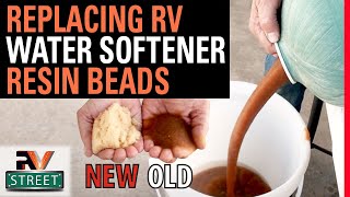 Replacing RV Water Softener Resin Beads. Easy DIY.