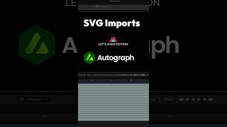 Import & Edit SVGs in Autograph (Fast!) #autograph #mograph #motiongraphics #animation #tutorial