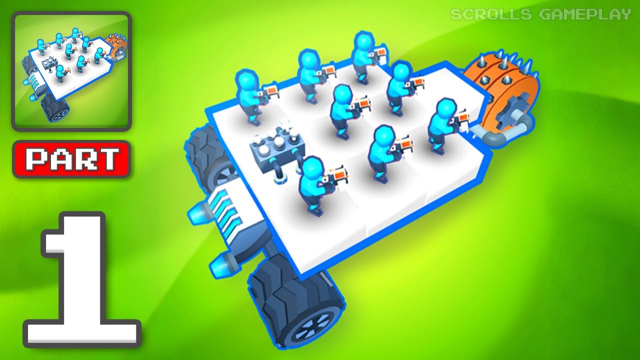 Engine Block Wars - Gameplay Walkthrough Part 1 - Gearhead Combat Builder (iOS, Android)