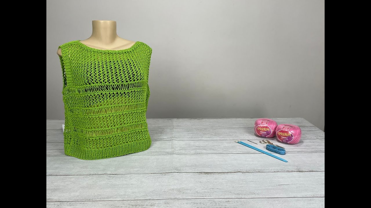 Regata em tricô com fio Amigurumi da Círculo