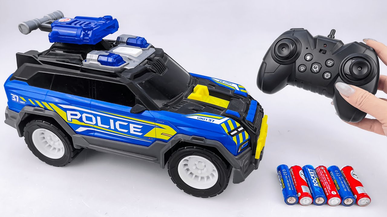 Unboxing Transparent Mechanical Gear, Dickie Toys Police SUV,  Stunt Robot Dog Mini