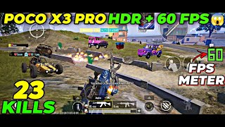 POCO X3 PRO HDR + 60 FPS PUBG MOBİLE TEST WITH FPS METER POCO X3 PRO PUBG