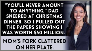 My Family Called Me Worthless At Christmas   So I Showed Them My Net Worth