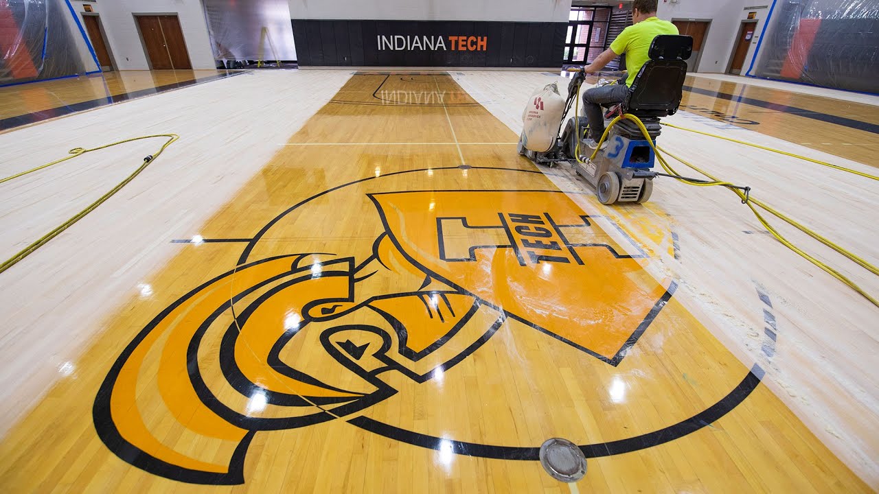 The Resurfacing of Indiana Tech's Gym Floor YouTube