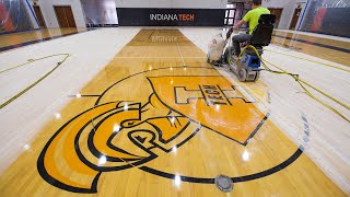 The Resurfacing of Indiana Tech's Gym Floor