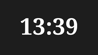 13 Minutes 39 Seconds Countdown Timer
