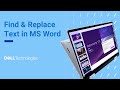 Find and Replace Text in Microsoft Word | MS Office 365 Tips
