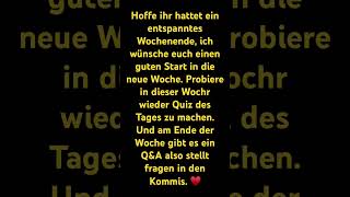 Guten Start In Die Neue Woche.