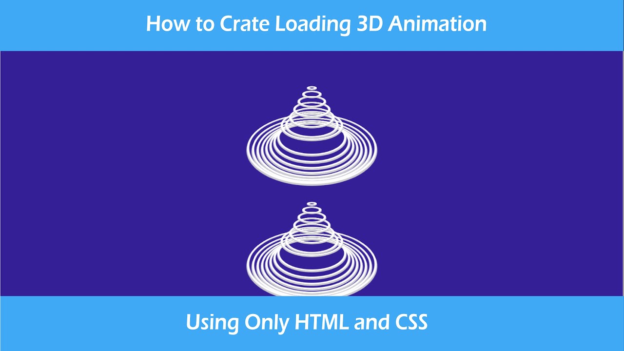 How to create Loading 3D Animation Using Only HTML and CSS - YouTube
