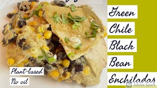 Plant-Based Green Chile Enchiladas
