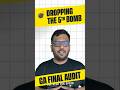💣 Fifth Bomb - SA 300 CA Final Audit #cafinal #audit #revision