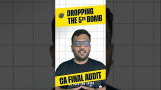 💣 Fifth Bomb - SA 300 CA Final Audit #cafinal #audit #revision
