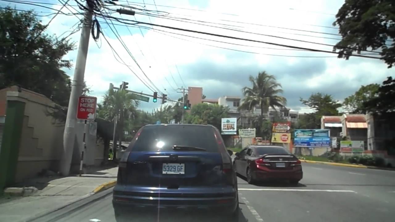 Driving in Jamaica  - Kingston to St  Mary  - Hope Pastures to Robert Schuman Roundabout