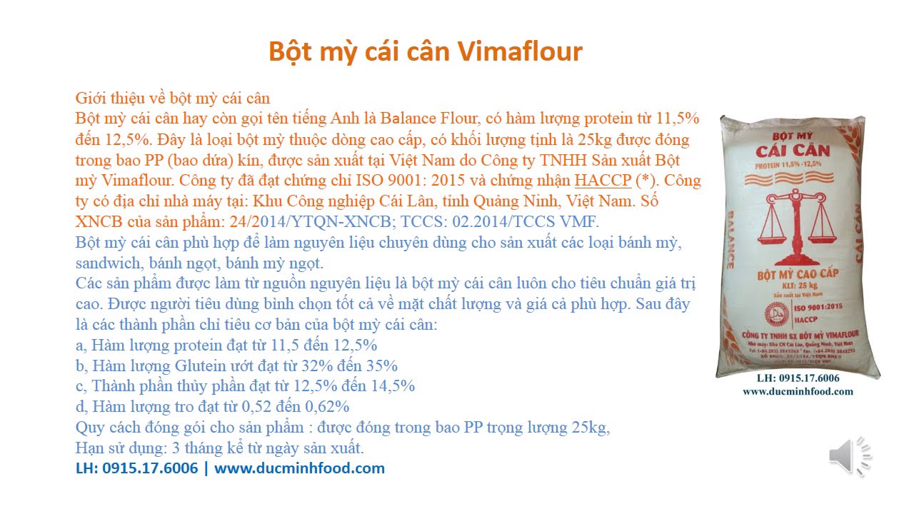 Bột mì cái cân