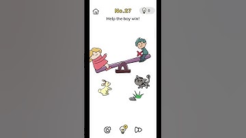 Brain Out Level 27 | Help the boy win