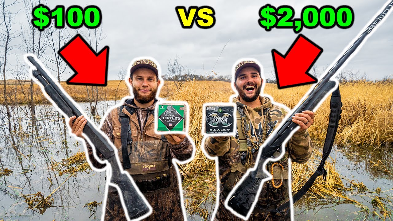 CHEAP vs EXPENSIVE Duck Hunting CHALLENGE!!! (CATCH CLEAN COOK) YouTube
