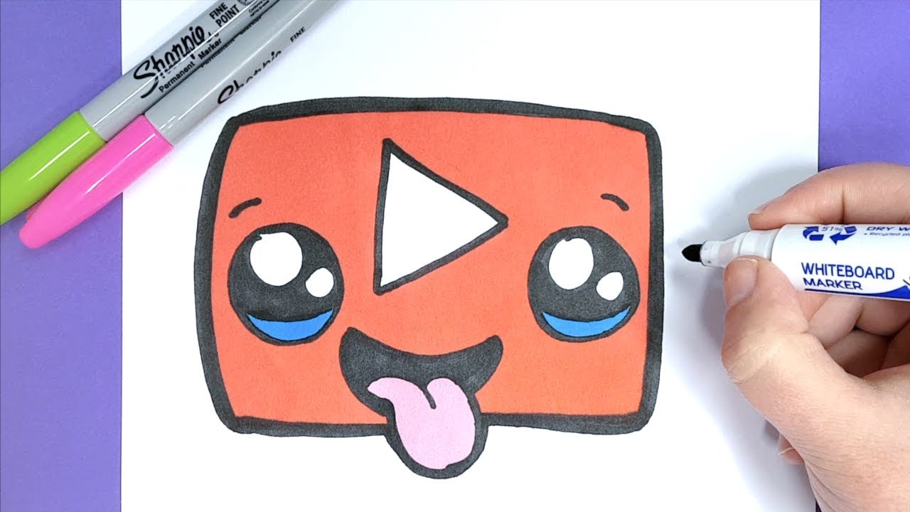  KAWAII  YOUTUBE LOGO SELBER MALEN  EINFACH UND S   YouTube