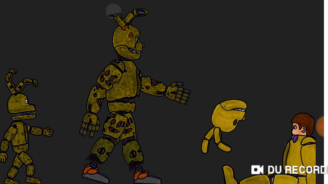 Рисуем мультфильмы спрайты fnaf