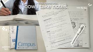 how to take aesthetic & efficient school notes 📃💬: stationary + my process, pinterest inspired