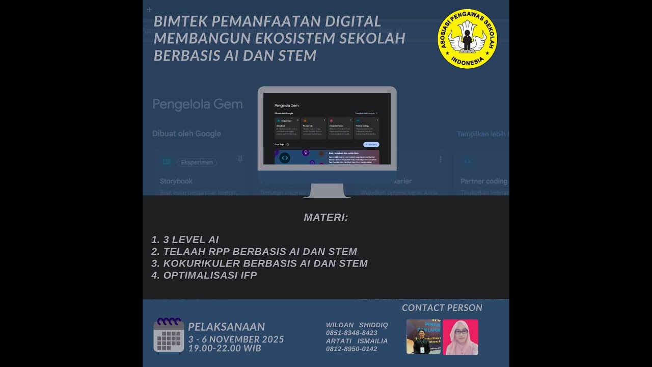 BIMTEK PEMANFAATAN DIGITAL MEMBANGUN EKOSISTEM SEKOLAH BERBASIS AI DAN STEM